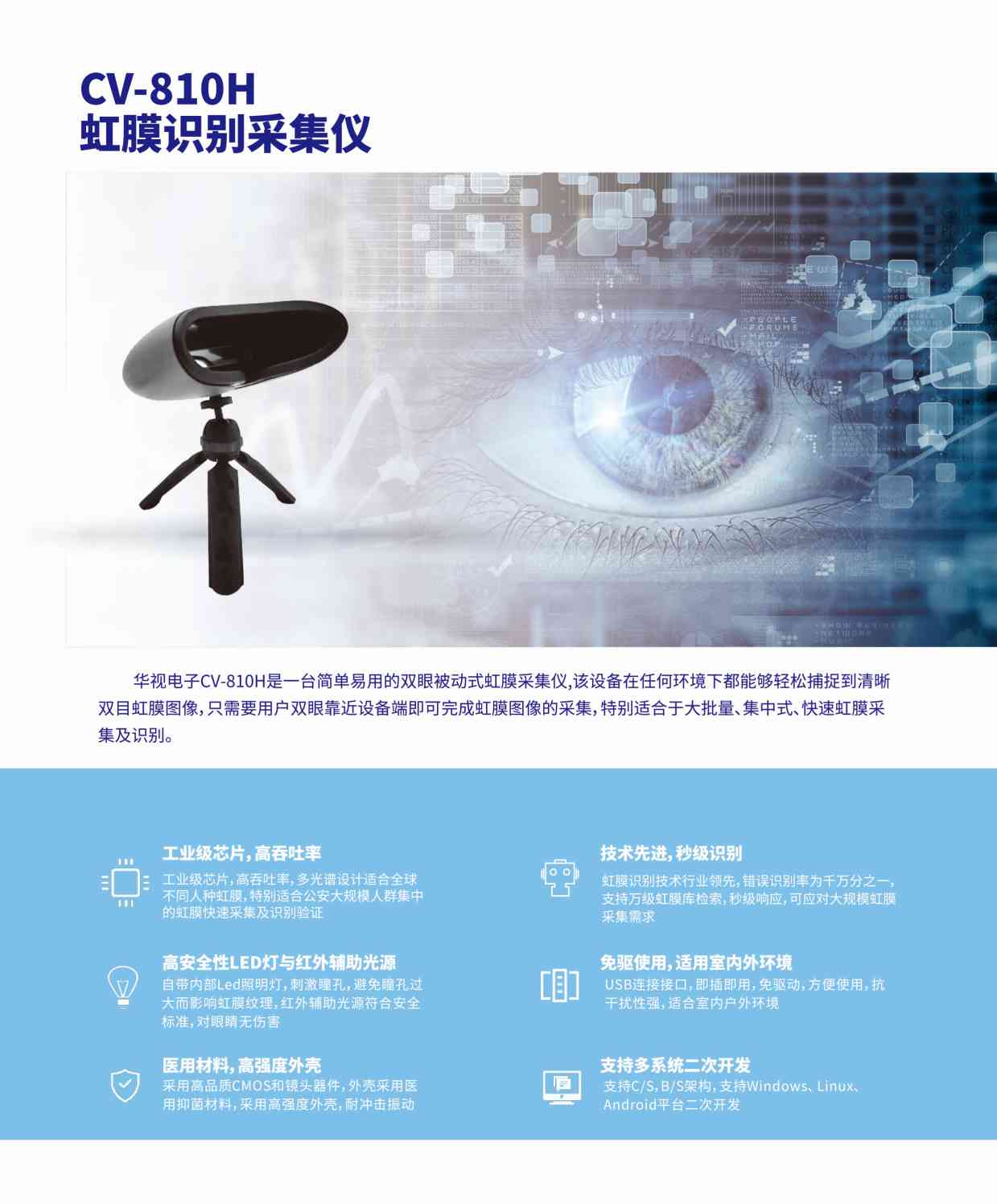 CV-810H虹膜識別采集儀-1